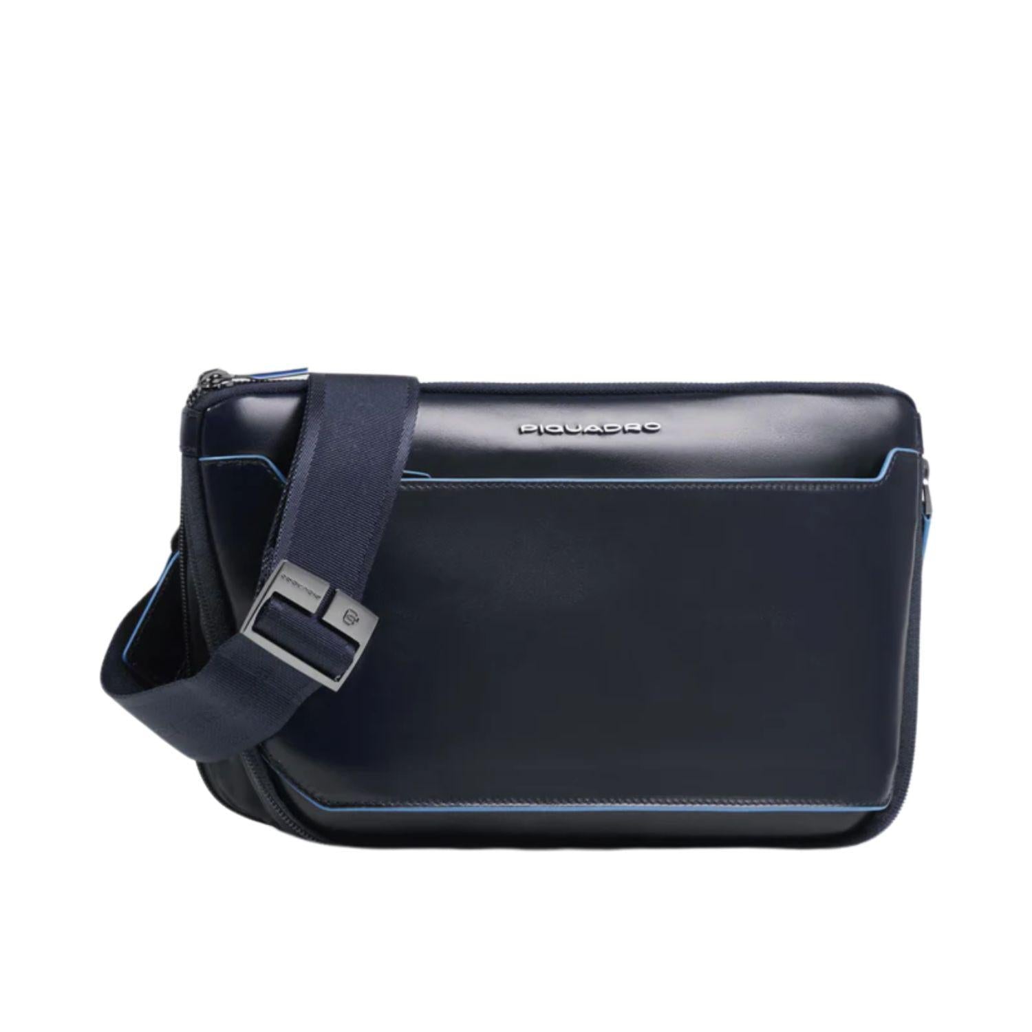 Piquadro - Marsupio con Attacchi Tracolla Riposizionabili, Blu