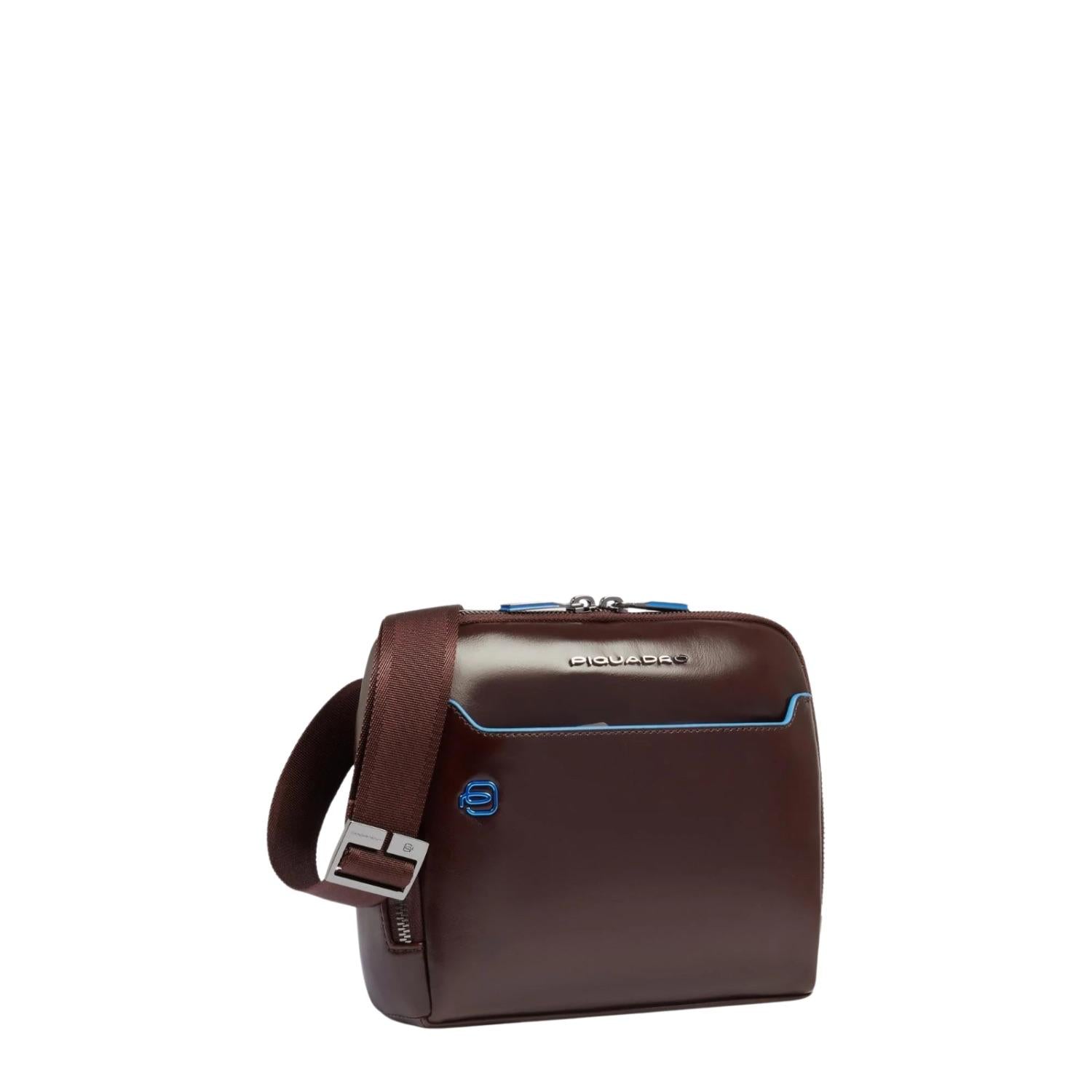 Piquadro - Borsello in pelle uomo, Mogano