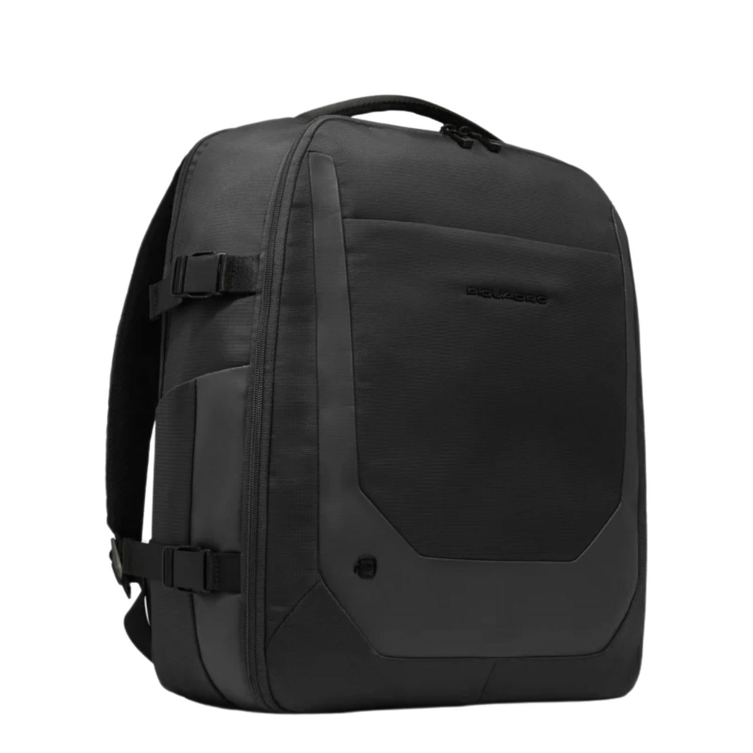 Piquadro - Zaino da viaggio con porta pc da 15,6 , Nero