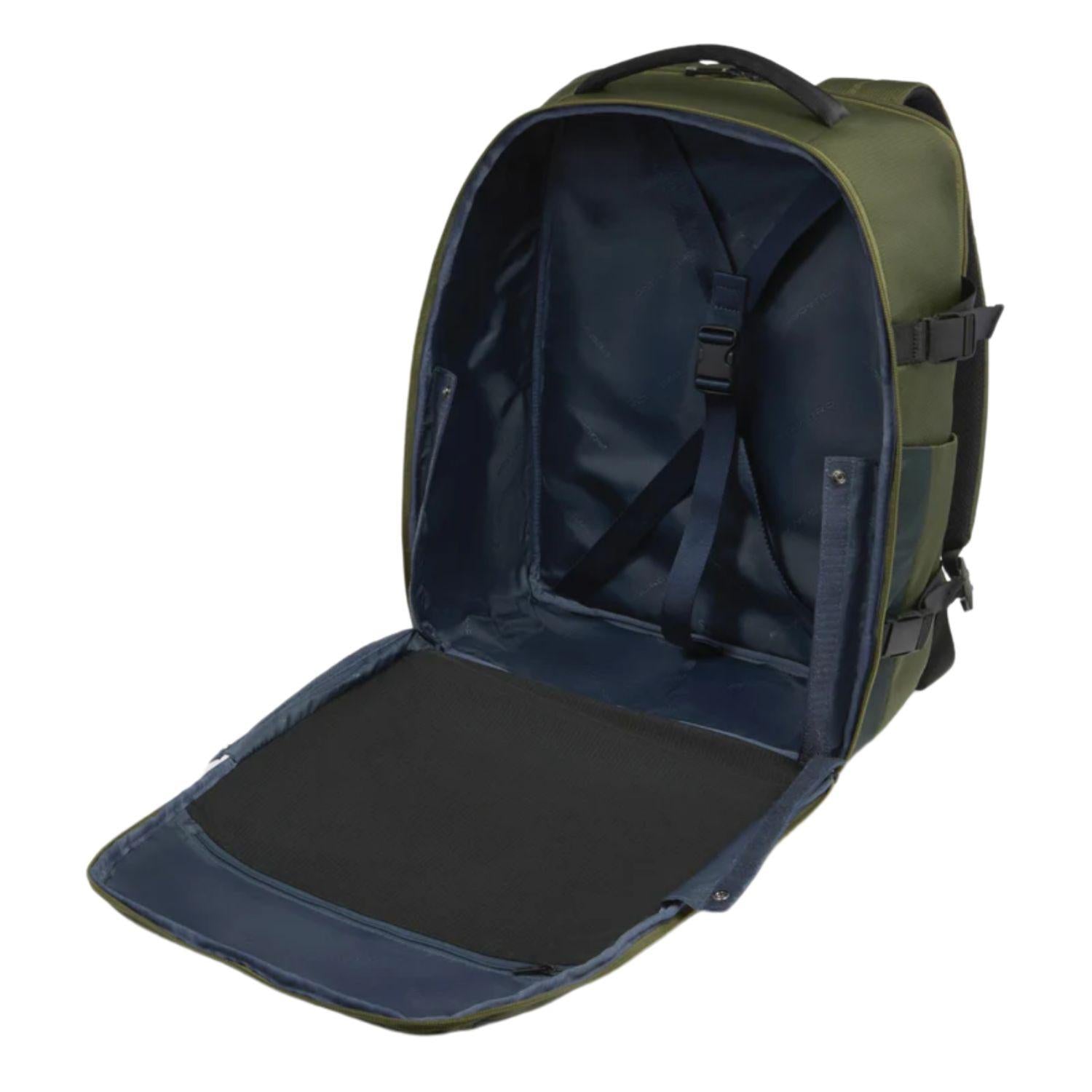 Piquadro - Zaino da viaggio con porta pc da 15,6, Verde