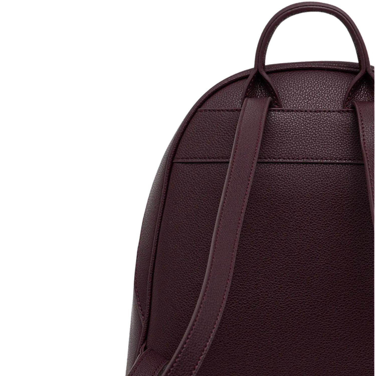 Patrizia Pepe - Zaino Fly in pelle doppia tasca, Bordeaux