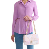 Alviero Martini - Bay Lock Bag tracolla stampa Geo Dots Art, Multicolor