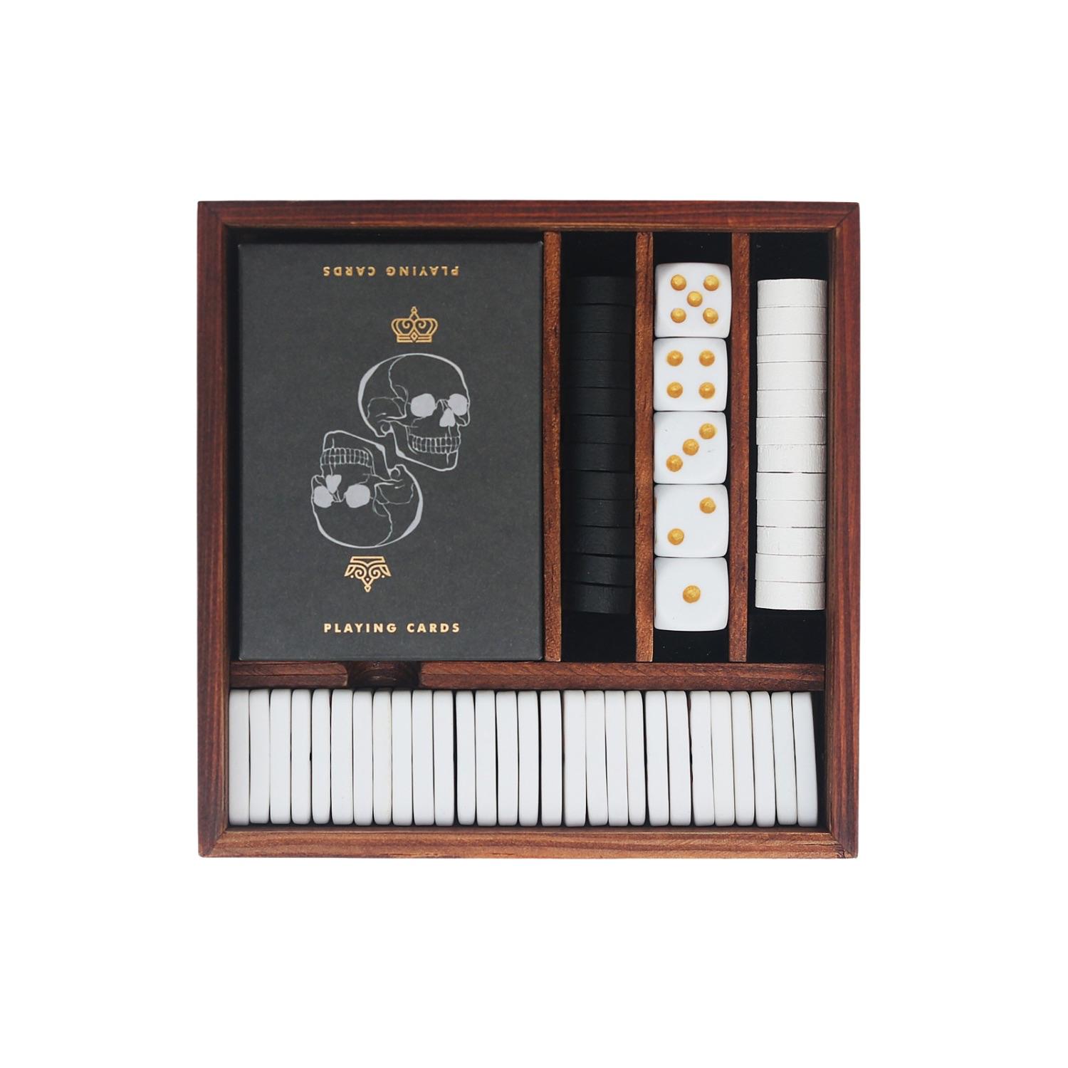 Suck Uk - Set di giochi da tavolo, Dama, Domino, Carte