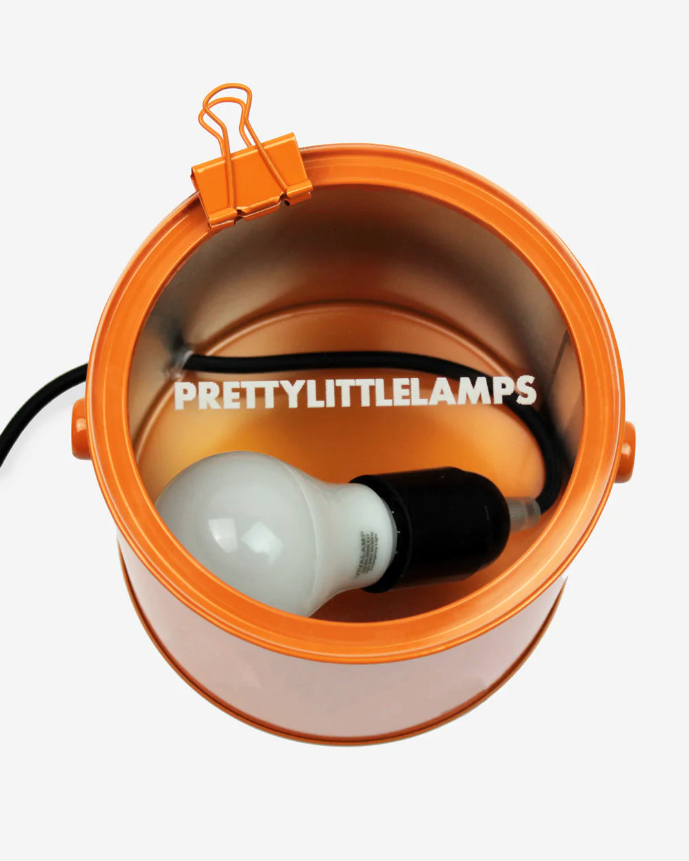 PRETTY LITTLE - Lampada latta ammaccata Hermes Arancione