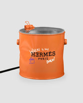 PRETTY LITTLE - Lampada latta ammaccata Hermes Arancione