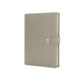 Intempo - Agenda Giornaliera in pelle con Laccio, Bianco