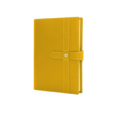 Intempo - Agenda Giornaliera in pelle con Laccio, Giallo