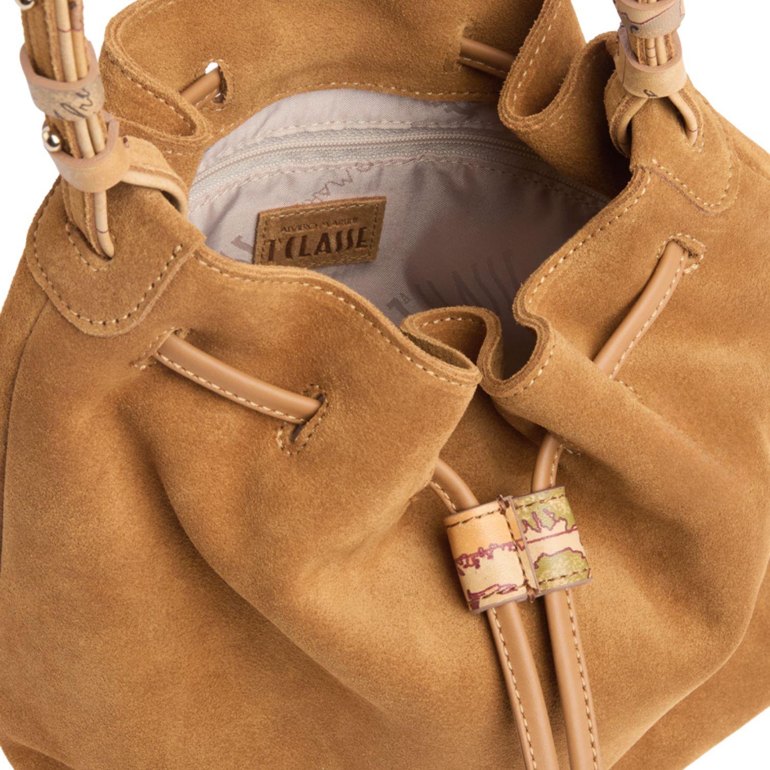 Alviero Martini - Tribal Leather borsa secchiello Tabacco