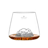 Alaskan Maker - Set di 2 bicchieri in vetro borosilicato con topografia delle Tofane e del Marmolada, Trasparente