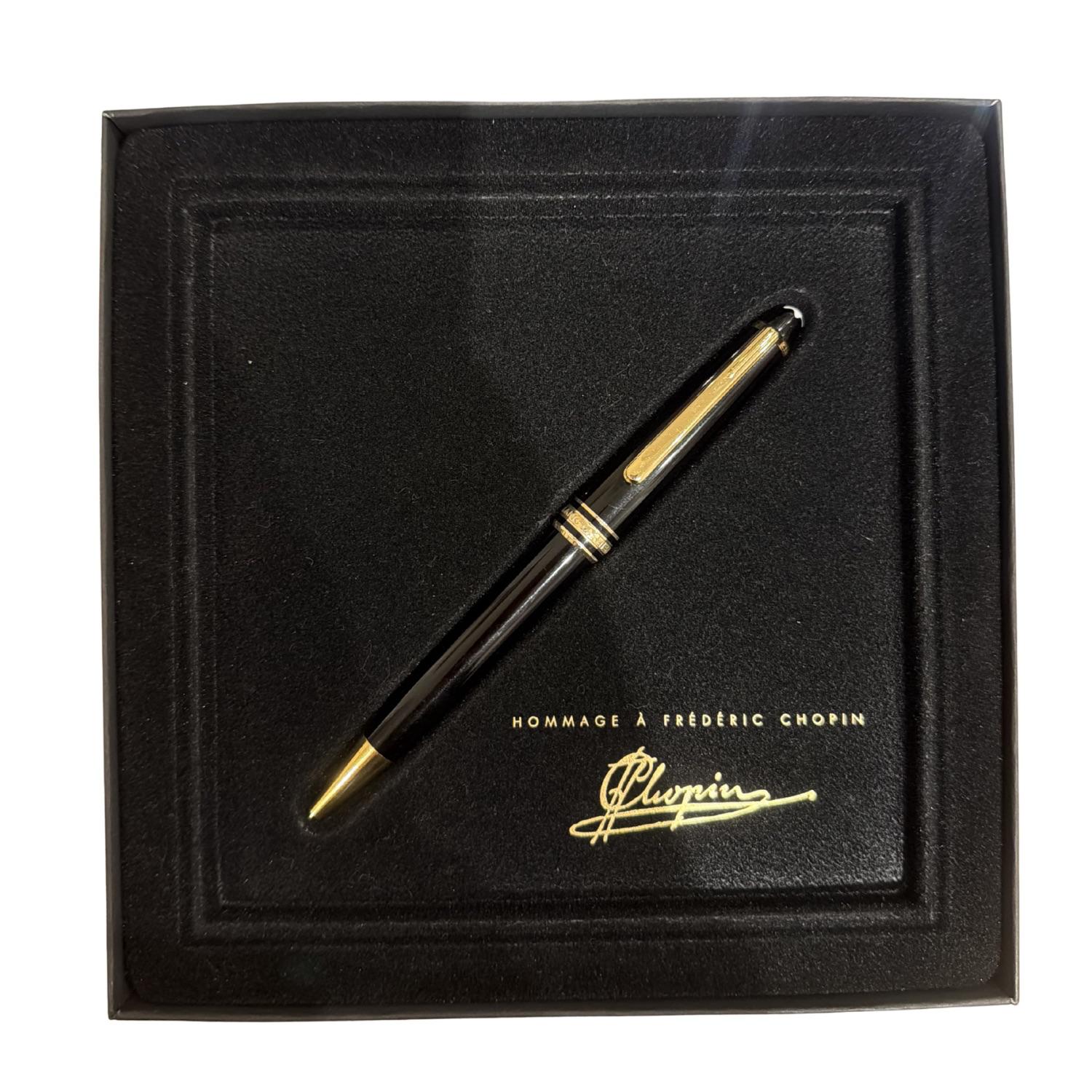 Montblanc - Meisterstück Classique Gold-Coated Penna a Sfera Nera 10883 – Con Scatola e Garanzia
