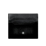 Montblanc - Set Montblanc Penna Sfera Pix e Porta Carte 6 Tasche in Pelle Nera