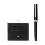 Montblanc - Set Montblanc Penna Sfera Pix e Porta Carte 6 Tasche in Pelle Nera