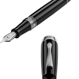 Montegrappa - Penna Stilografica Elmo 02 Plus, Nero