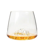 Alaskan Maker - Set 2 bicchieri in vetro borosilicato con topografia Monte Rosa, Tre Cime, Trasparente