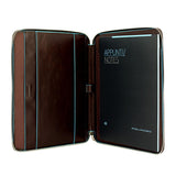 Portablocco formato A4 in pelle Blue Square, Mogano