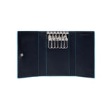 Piquadro - Portachiavi chiuso piccolo con 6 ganci Blue Square Blu2