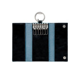 Piquadro - Portachiavi con 6 ganci e moschettone esterno, Nero