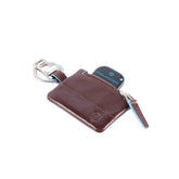 Piquadro - Portachiavi con Connequ Blue Square, Mogano