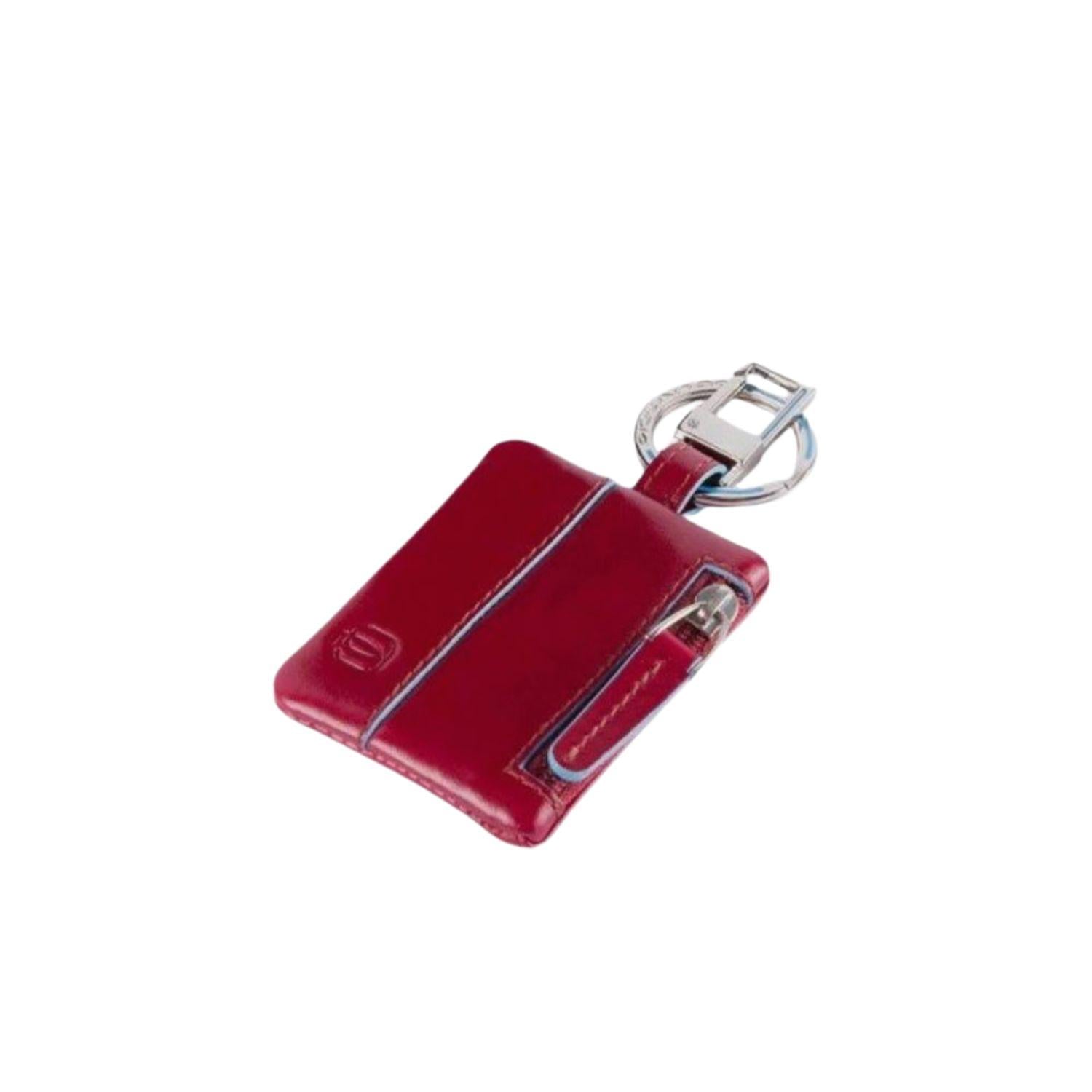 Piquadro - Portachiavi con Connequ Blue Square, Rosso