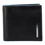 Piquadro - Portafoglio con molla porta banconote in pelle , Nero