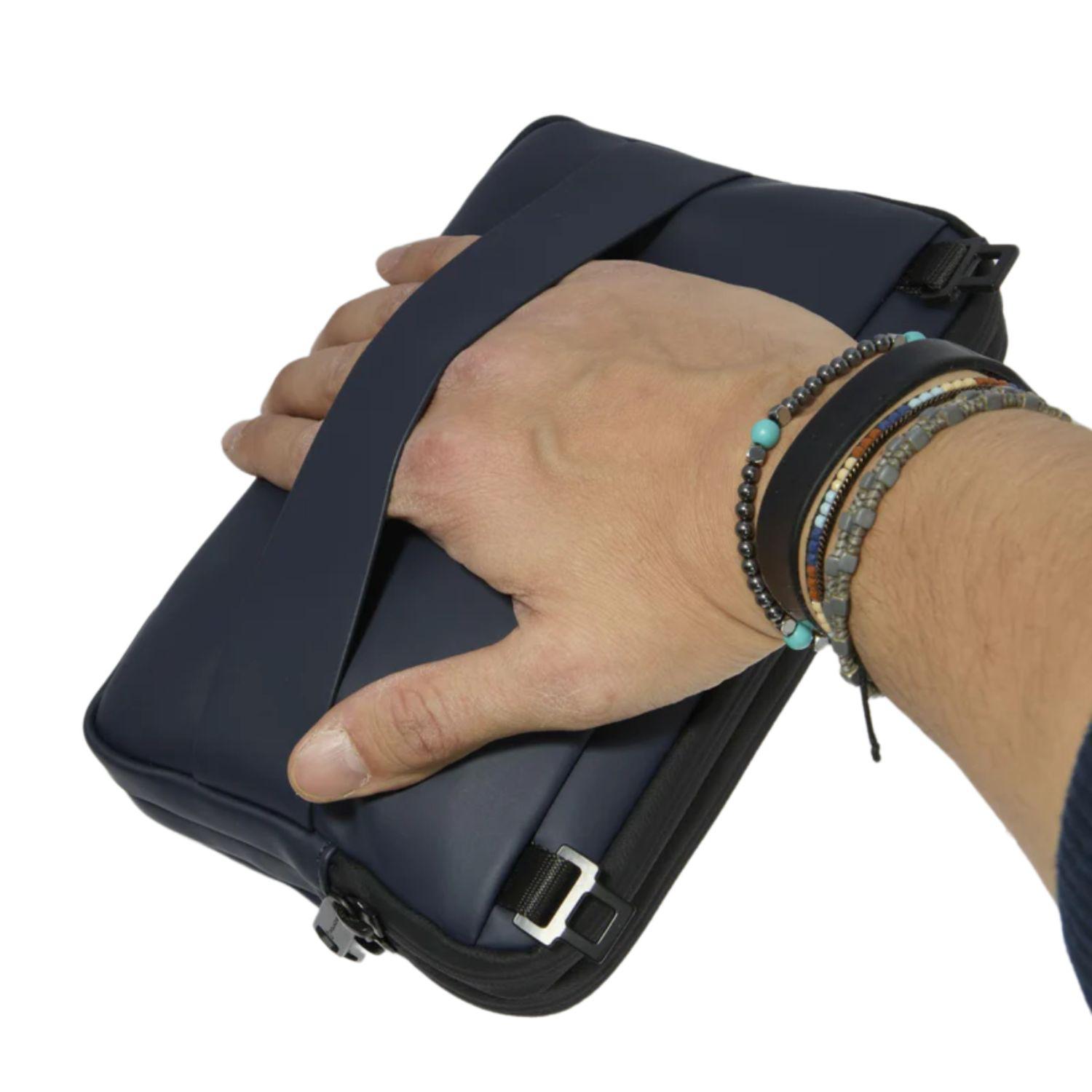 Piquadro - Pochette resistente all'acqua porta iPad®mini, Blu