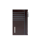 Piquadro - Portacarte con portamonete in pelle, Mogano
