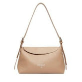 Patrizia Pepe - Borsa media a tracolla never complete in pelle martellata, Beige