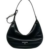 Patrizia Pepe - Borsa New Moon grande in pelle con tracolla, Nero