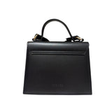 Patrizia Pepe - Borsa rigida Modern Utility in pelle, Nero