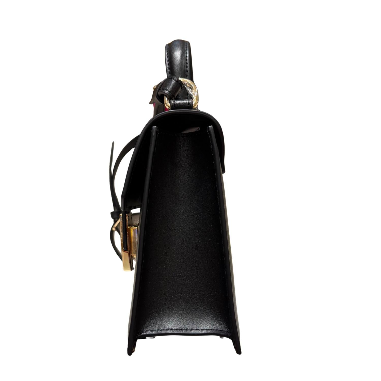 Patrizia Pepe - Borsa rigida Modern Utility in pelle, Nero