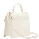 Patrizia Pepe - Borsa rigida Modern Utility in pelle, Bianco