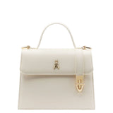 Patrizia Pepe - Borsa rigida Modern Utility in pelle, Bianco