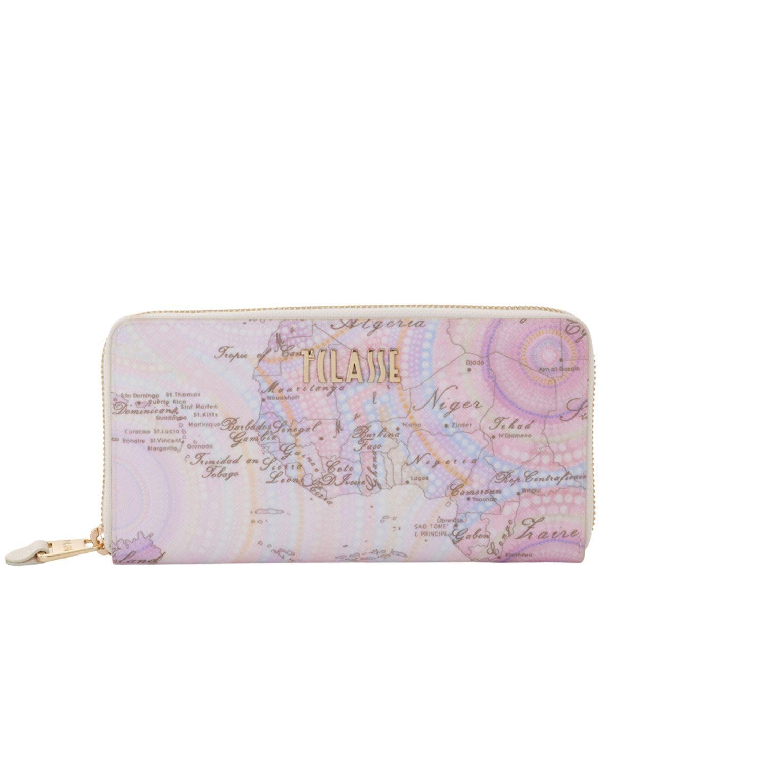 Alviero Martini - Geo Dots Art portafoglio zip-around , Multicolor