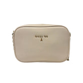 Patrizia Pepe - Tracollina mini in pelle martellata , Bianco Burro