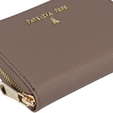 Patrizia Pepe - Portafoglio piccolo in pelle con cerniera, Grigio