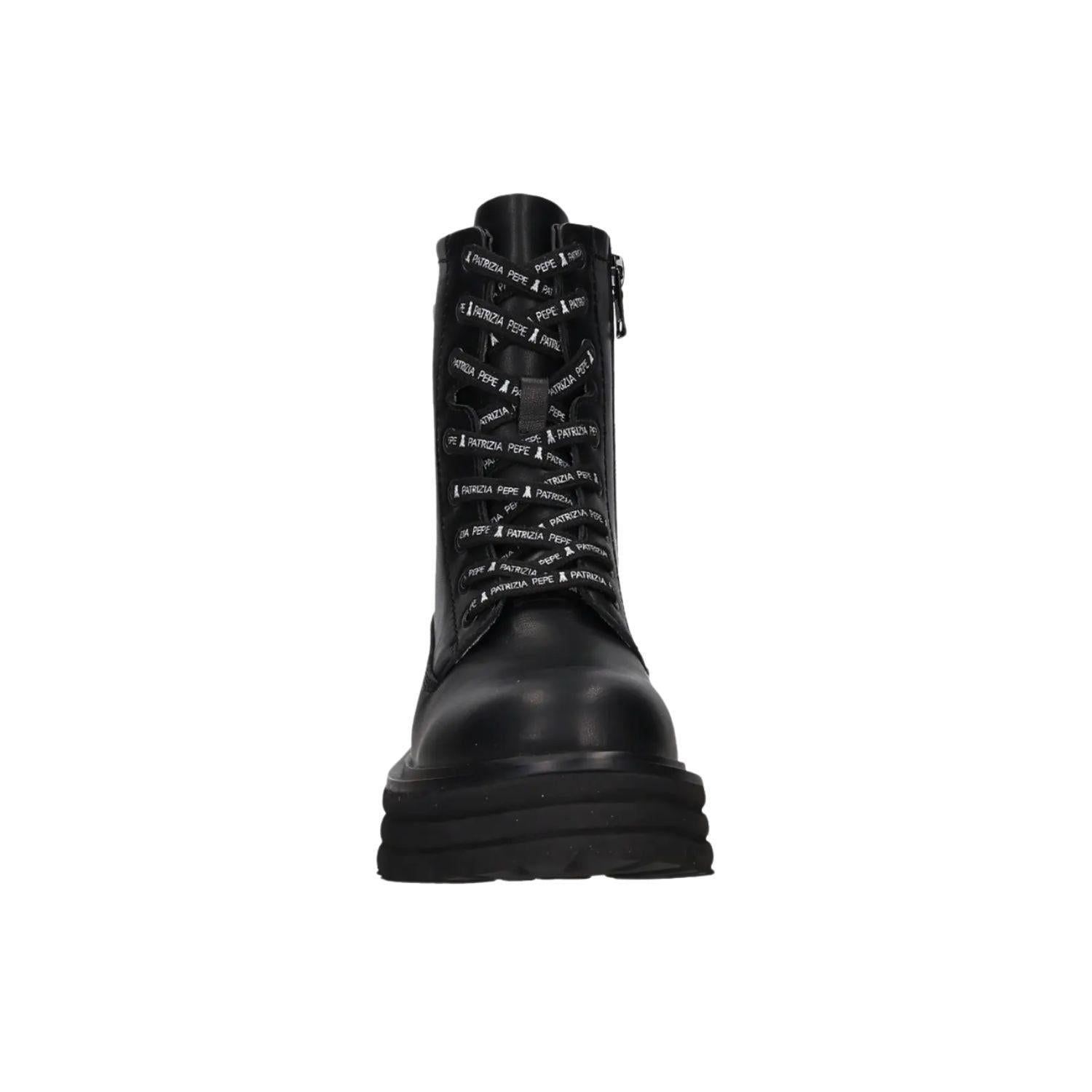 Patrizia Pepe - N 35 Biker in pelle di vitello, Nero