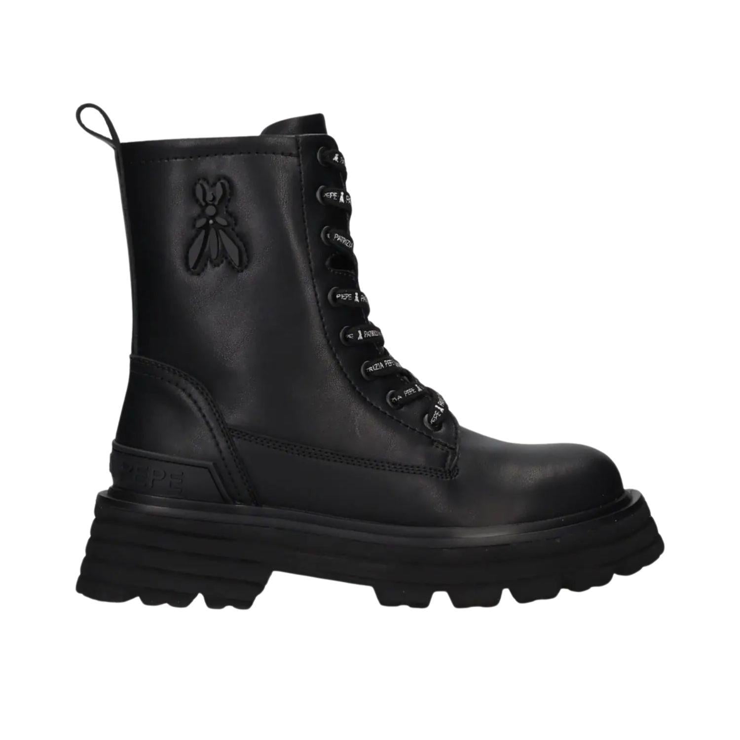 Patrizia Pepe - N.39 Biker in pelle di vitello, Nero