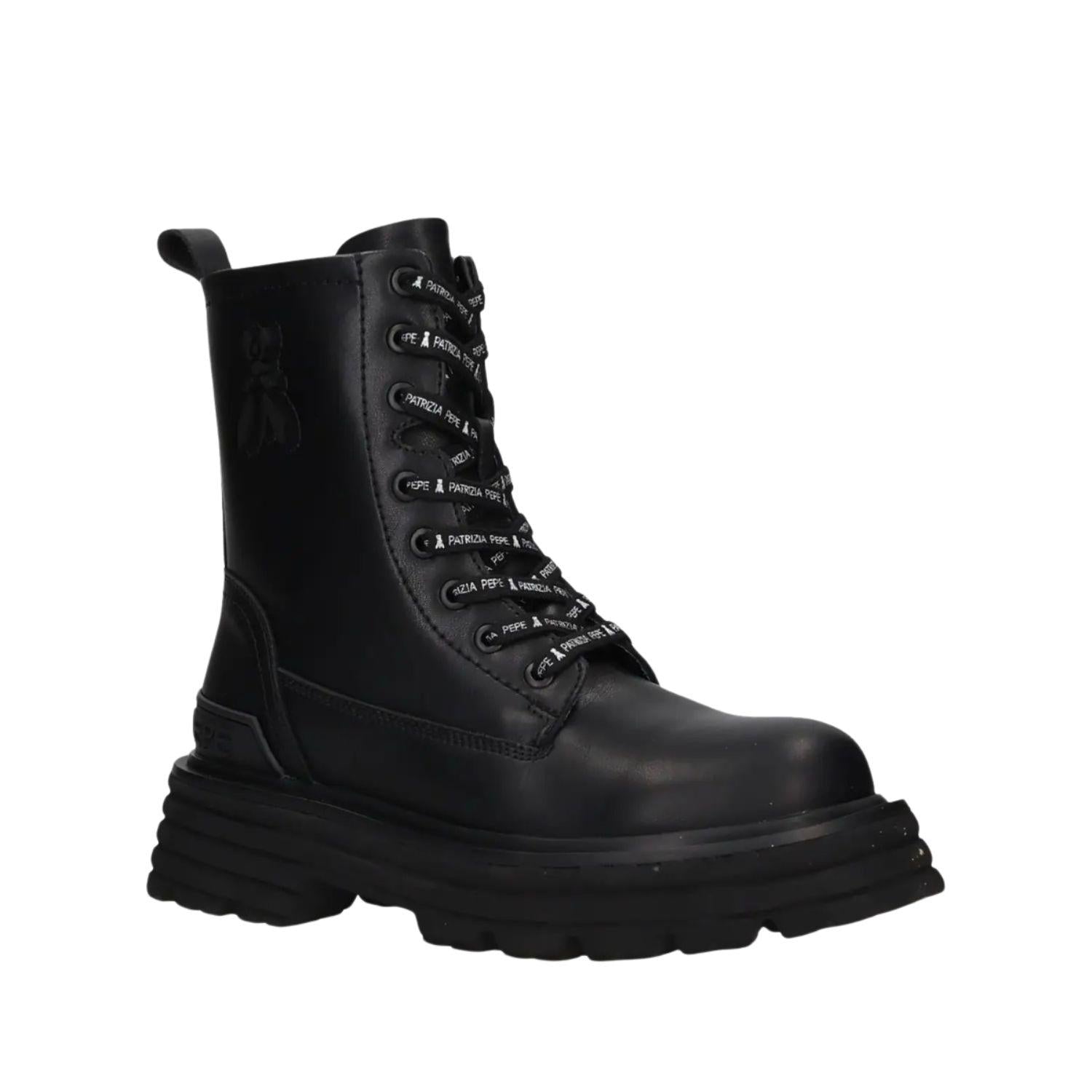 Patrizia Pepe - N.41 Biker in pelle di vitello, Nero