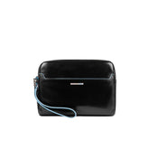 Piquadro - Pochette con manico Blue Square, Nero