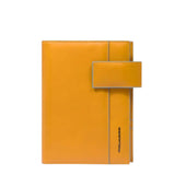 Piquadro - Agenda organizer in pelle Blue Square, Gialla
