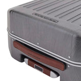 PIQUADRO - Trolley cabina in policarbonato e manico in pelle, Grigio