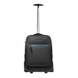 Piquadro - Zaino trolley cabina undeseater in tessuto gommato con porta pc 15,6", Nero