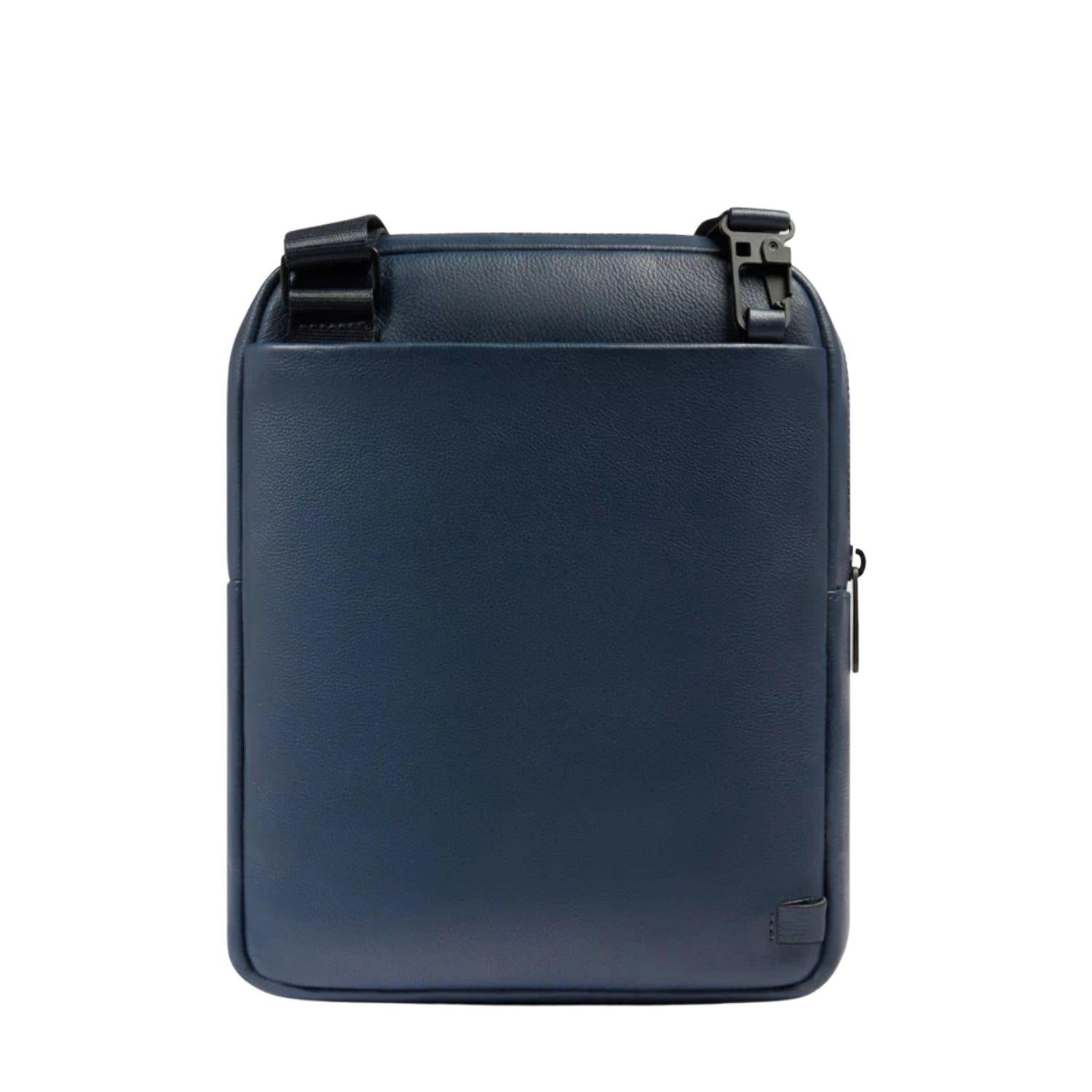 Piquadro - Borsello grande porta ipad in pelle Russel, Blu