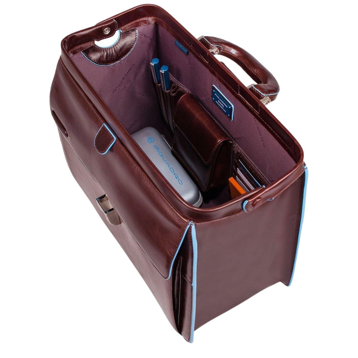 Borsa da Dottore Blue Square, Mogano