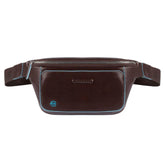 Piquadro - Marsupio in pelle Blue Square, Mogano