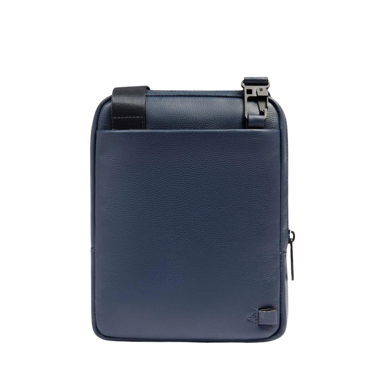 Piquadro - Borsello piccolo in pelle Russel, Blu