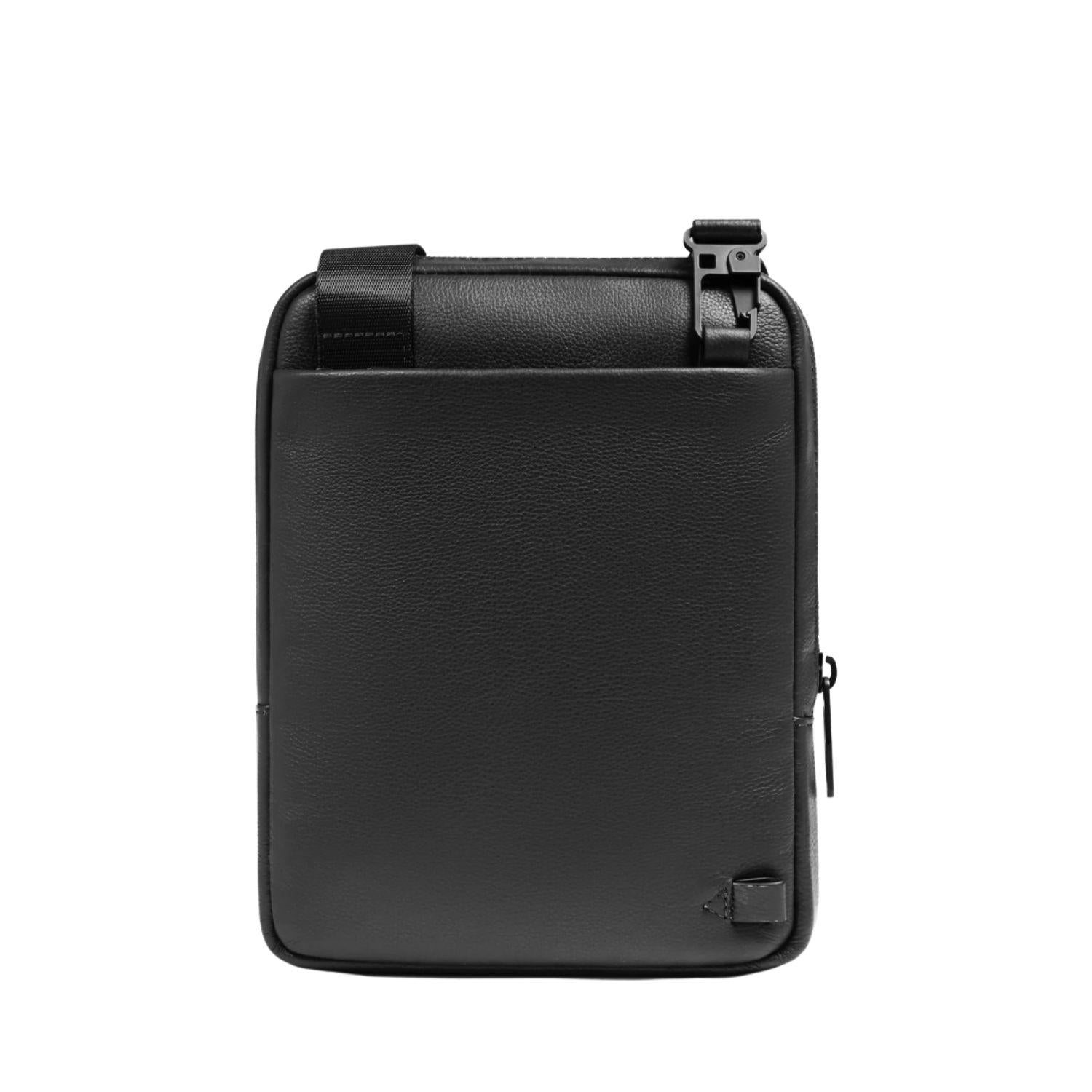 Piquadro - Borsello piccolo in pelle Russel, Nero