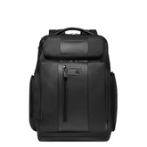 Piquadro - Zaino grande porta pc 15.6 in tessuto riciclato e pelle, Nero