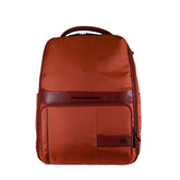 Piquadro - Zaino in tessuto da viaggio e porta PC 14', Arancione