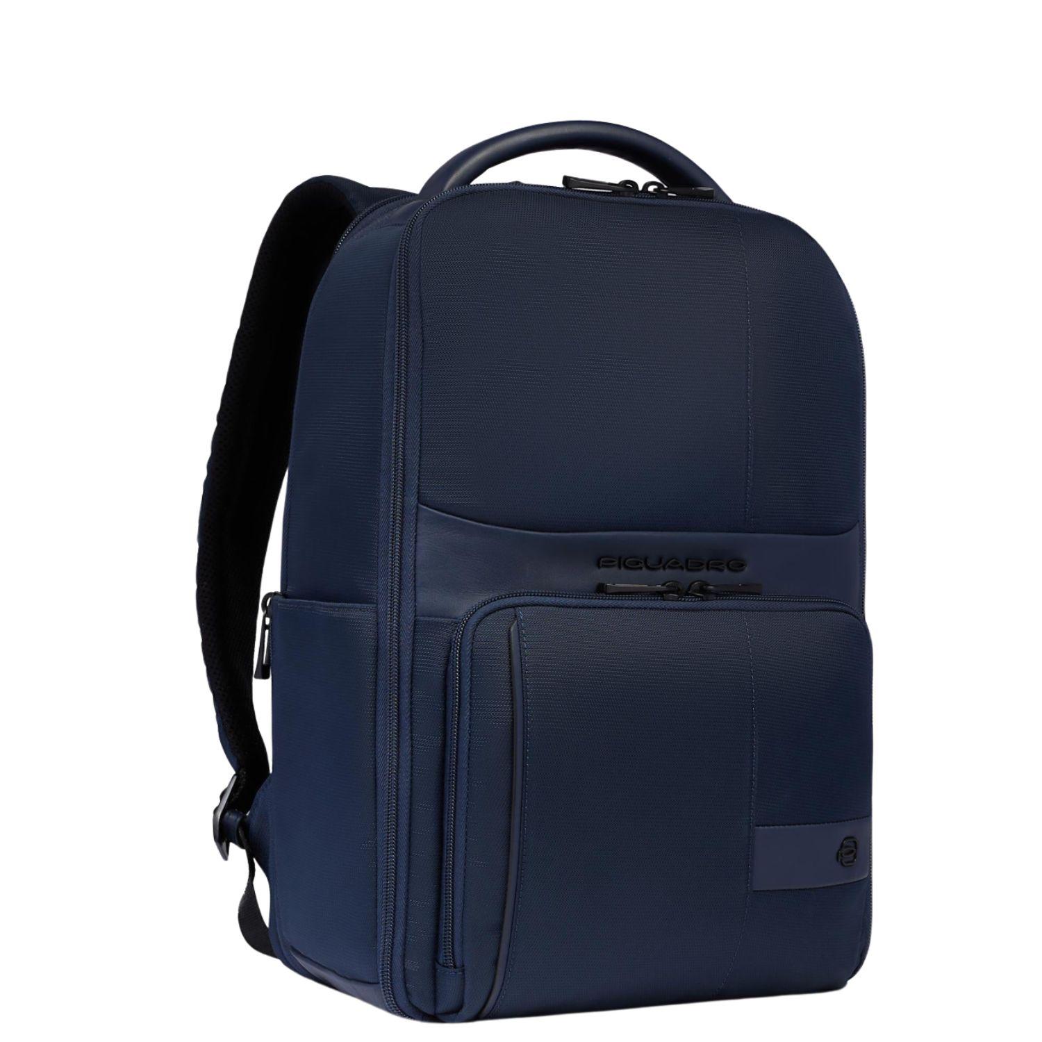 Piquadro - Zaino espandibile porta pc 15.6 in tessuto linea W129, Blu